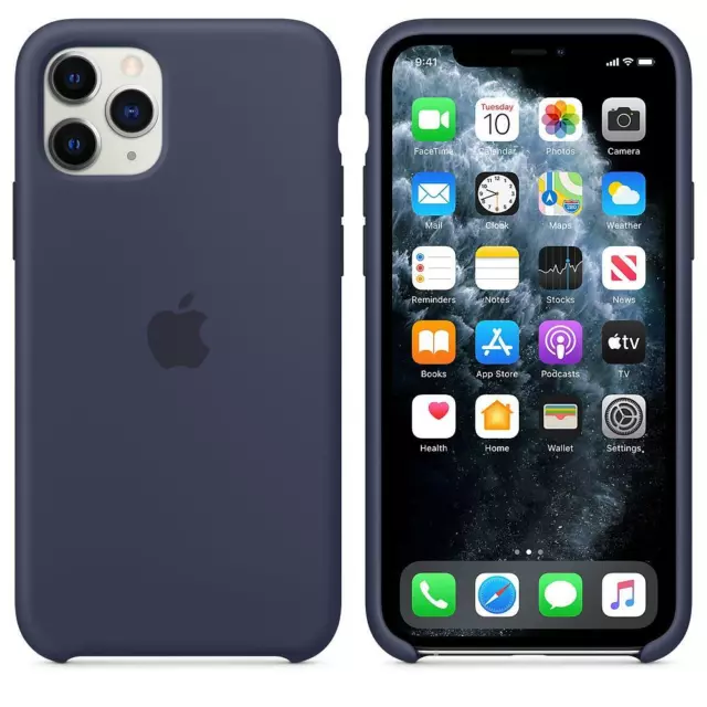 Genuino Apple IPHONE 11 Pro Funda de Silicona/Cubierta - Azul Medianoche - Nuevo