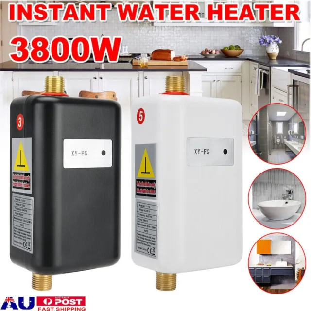 Electric Instant Hot Water System Tankless Shower Heaters Under Sink Faucet Mini 3