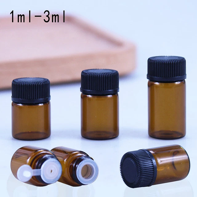 5 pz contenitore barattolo in vetro ambrato vuoto nuovo contenitore crema cosmetica deposito bottiglie - DS