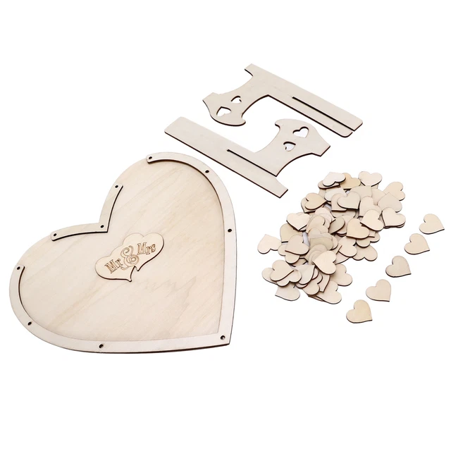 Guest Book Heart Shape Durable Wearable Wedding Guest Book Alternative Retro