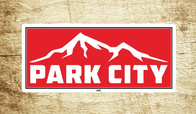 Park City Utah Skiing Vinyl Sticker Decal  3.75" X 1.75" Ski Snowboarding