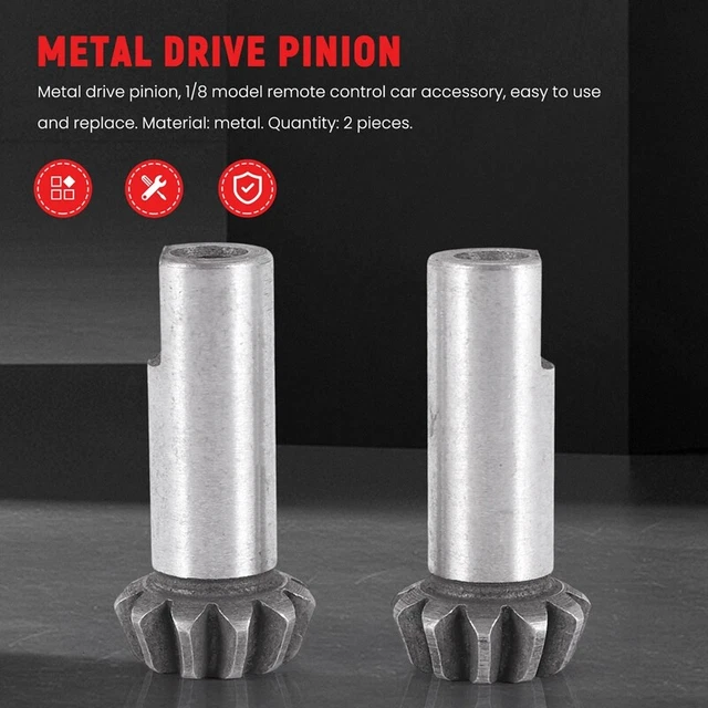 2Pcs Metal Driving Pinion Gear 8060 for 1/8 Racing 08423 08425 08426 08427 K6L2 2