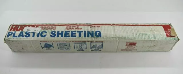 Husky Plastic Sheeting 1.5 MIL 12 ft x 200 ft Clear Polyethylene Film 2400 SQ FT