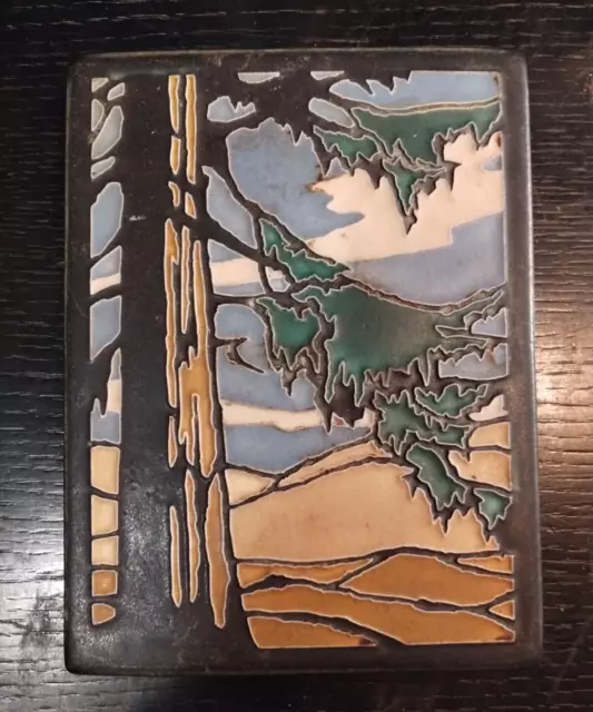 Motawi Tileworks Yoshiko Yamamoto Landscape 6 X 8 Tile California Redwood
