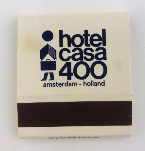Vintage Hotel Casa 400 Amsterdam Holland Netherlands Matchbook