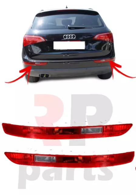 For Audi Q5 08-16 Rear Bumper Indicator Side Light Fog Reverse Lamp Pair Set