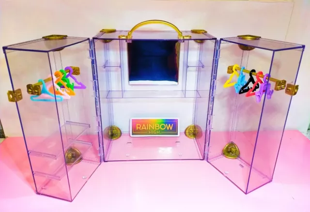 RAINBOW HIGH Doll 💥💥 Closet Wardrobe Storage Clothes Hangers Fahion CHECK LIST