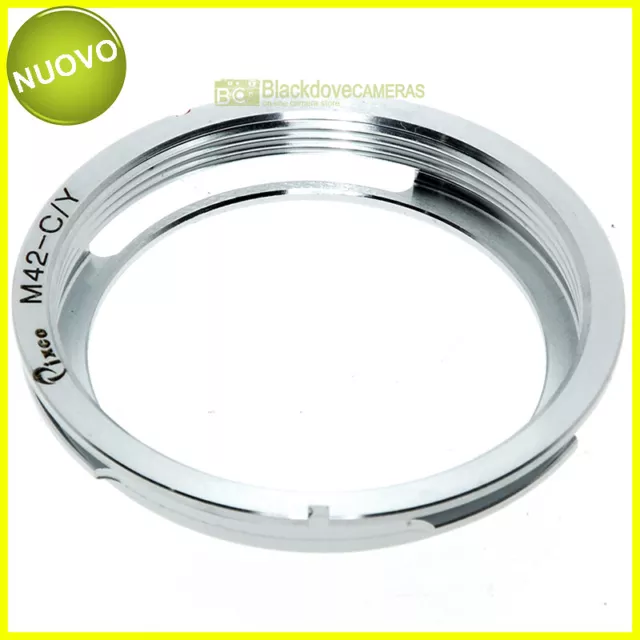 Bague Adaptateur pour Objectifs Vis M42 Sur Appareils Photo Contax / Yashica.