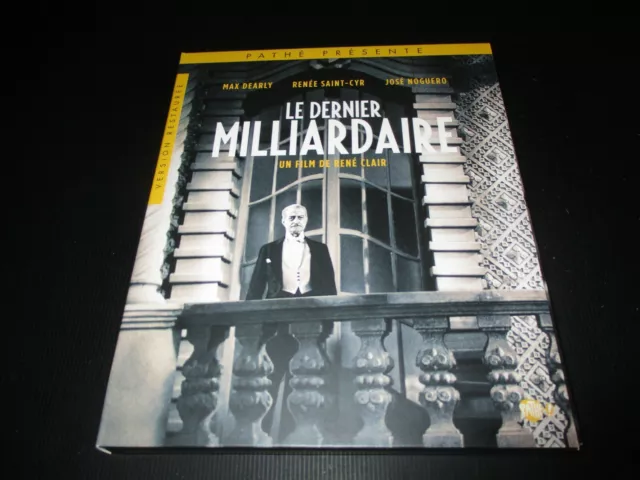 BLU-RAY + DVD NEUF "LE DERNIER MILLIARDAIRE" Max DEARLY, Renee SAINT-CYR