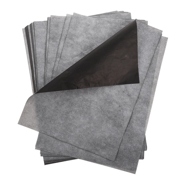 100 hojas papel de transferencia de grafito dibujo spa de transferencia de papel de transmisión