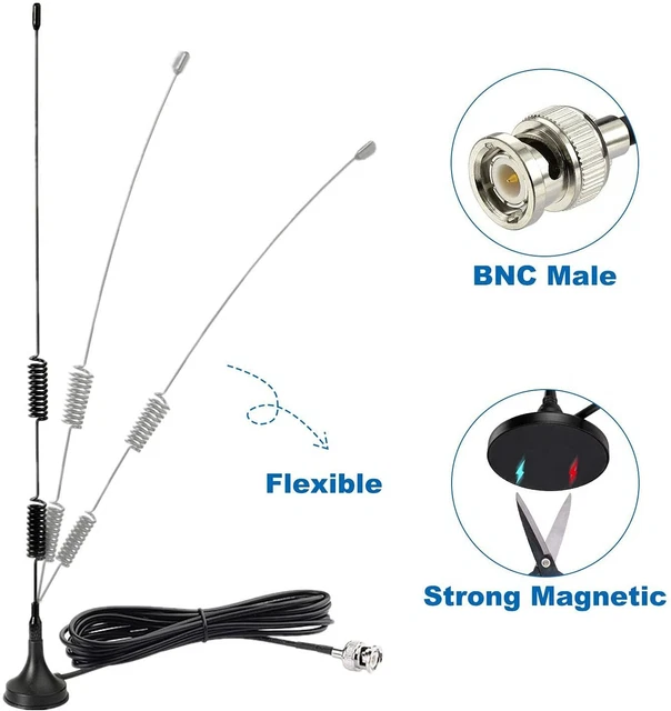 Staffa Di Estensione Per Antenna BOXOB In Metallo Nero Per Radioamatori - Supporto Regolabile Per Fossato, Compatibile Con Staffe Luci Per SUV E Camion