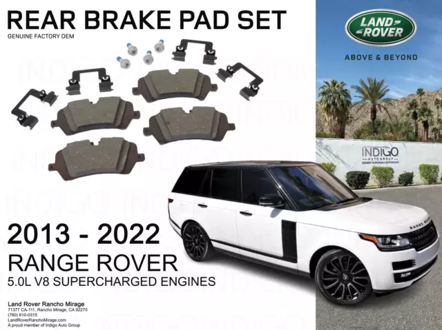 GENUINE FACTORY OEM Land Rover Range Rover Rear Brake Pad Set Genuine LR147981
