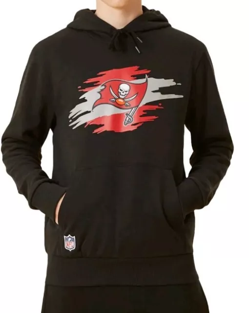 New Era Mens Tampa Bay Buccaneers NFL Tear Logo Pullover Sweatshirt Hoodie XXL