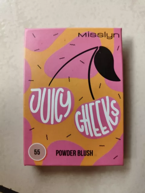 Misslyn Juicy Cheeks Powder Blush Nr. 55 Puder Rouge Cherry Hooray - Benutzt