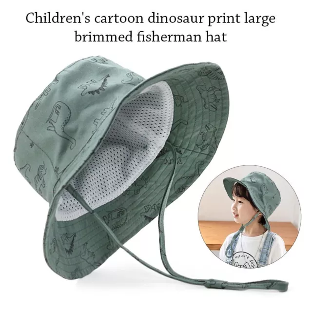 UV Protection Baby Bucket Hat Cotton Beach Cap Outdoor Sun Cap  Toddler