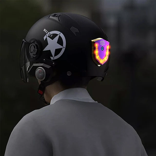 Casque moto DEL lumière système d'avertissement avancé durable et durable