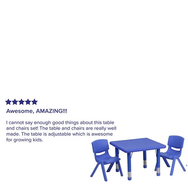 24Sq Blue Activity Table Set