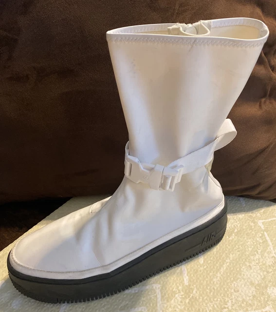 WOMENS NIKE AIR Force 1 High Sage AF1 SF White Black Female Rain Boot AQ2771 100 57.30 PicClick