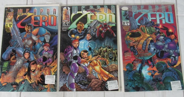 Weapon Zero #1-3 1995 Image Comics Lot of 3 Comics