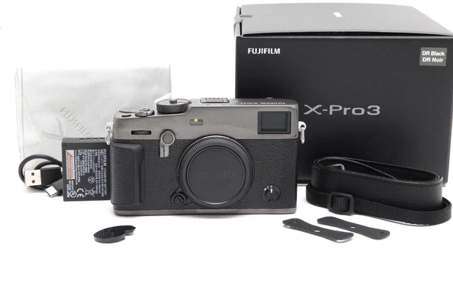 Near Mint Fuji FUJIFILM X-Pro3 DR Black Mirrorless Camera Body with Box #42805
