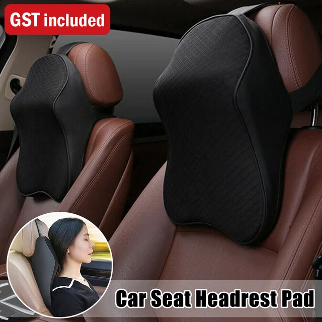 Car Seat Headrest Pad Memory Foam Pillow Head Neck Rest Support Cushion Mat AU
