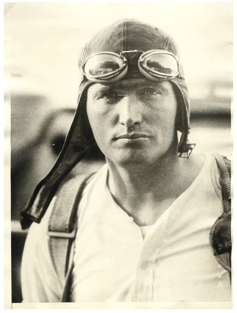 Photo Vintage Argentique De L'aviateur Henri Berre - Tirage Citrate Années 1930 - Format 7x11 Cm