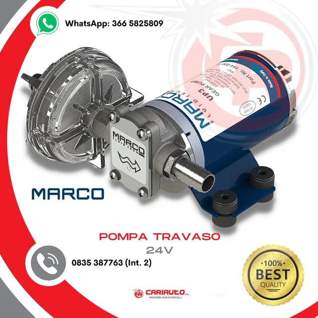 Pompa Per Olio Diesel 12V 160W - Portatile Per Travasi - Portata 40 LT/Min