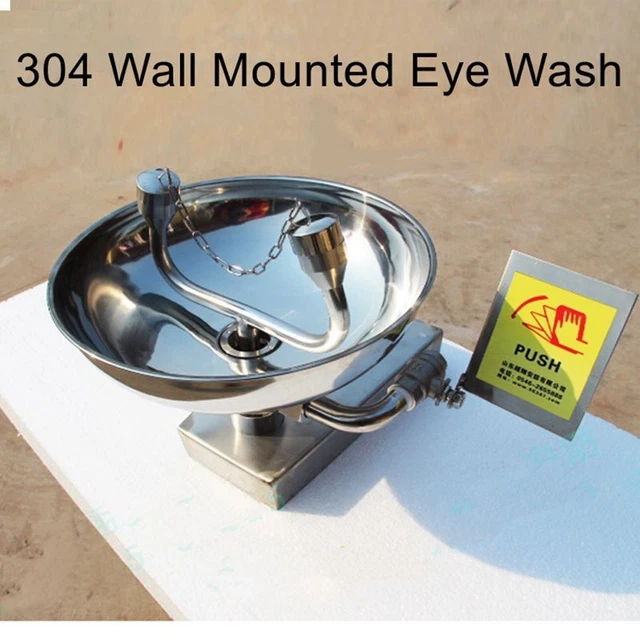 304 Stainless Steel Portable Desktop Emergency Wall Mounted Eye Wash YX-BG-A
