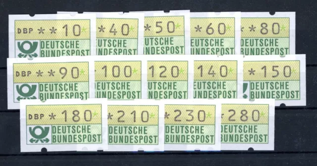 Bund Automaten Briefmarken ATM Michel Nummer 1 Versandstellensatz VS1 postfrisch