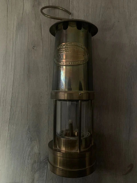 Brass Miners Lamp E Thomas & Williams Aberdare Wales Fully Working