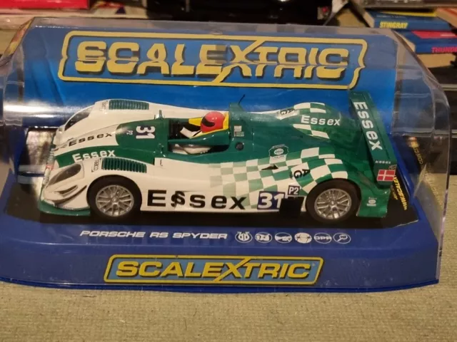 Scalextric C3197 Porsche RS Spyder #31 Essex Racing Livery Boxed DPR Chipped