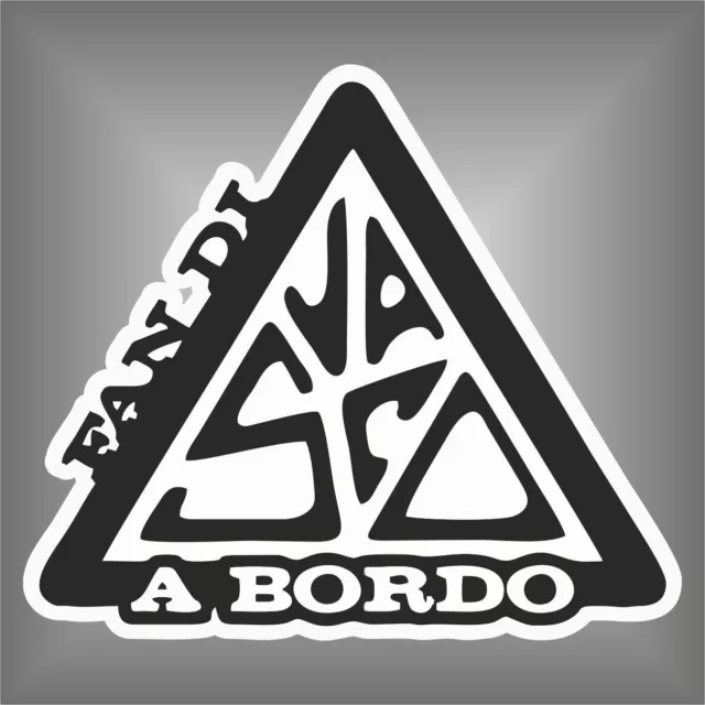 adesivo FAN DI VASCO A BORDO ADATTO PER AUTO CAMPER   sticker aufkleber pegatina