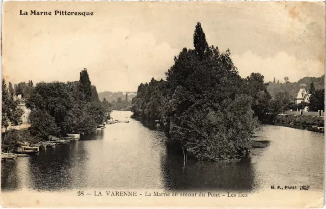 CPA La Varenne La Marne en amont du Pont (1347511)