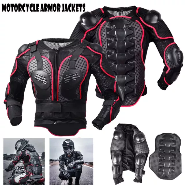 Motorcycle Body Armour Safety Jacket Motocross Motorbike Spine Protector Guard