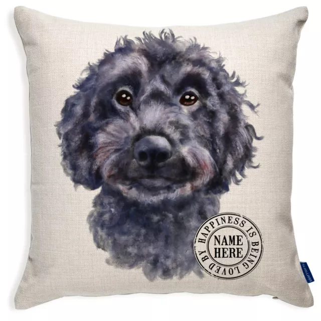 Personalised Cockapoo Cushion Cover Portrait Dog Pillow Pup Birthday Gift KDC46