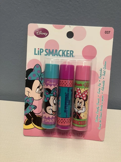 Lip Smacker Disney Minnie Mouse Best Friends Collection 3 Lip Gloss/Balm ( New )
