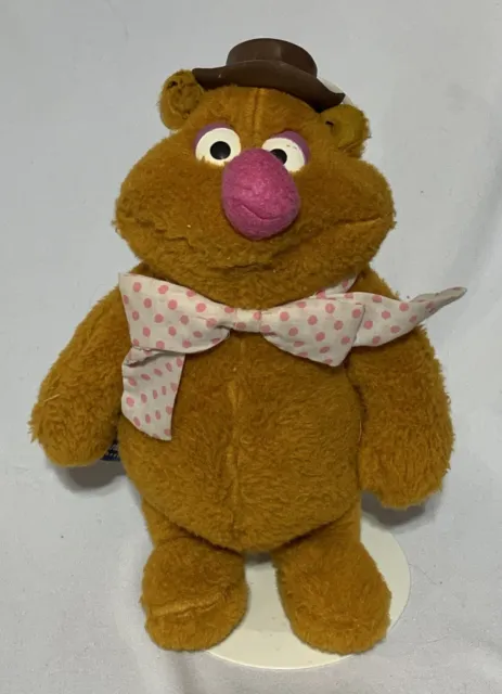 Fozzie Bear Vintage 1976 Fisher-Price FP 851 The Muppet Show Plush Animal W/ Hat