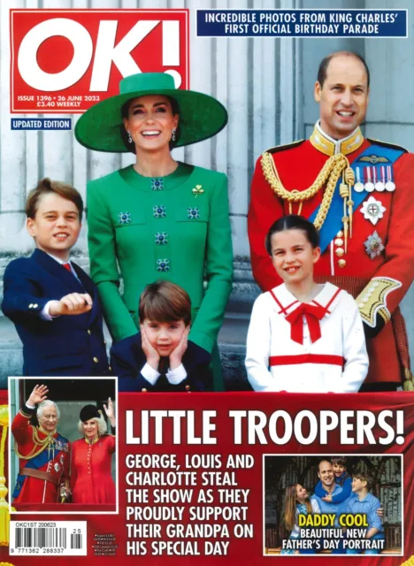 OK! Magazine King Charles Birthday Parade, Kate Middleton Prince William 26.6.23