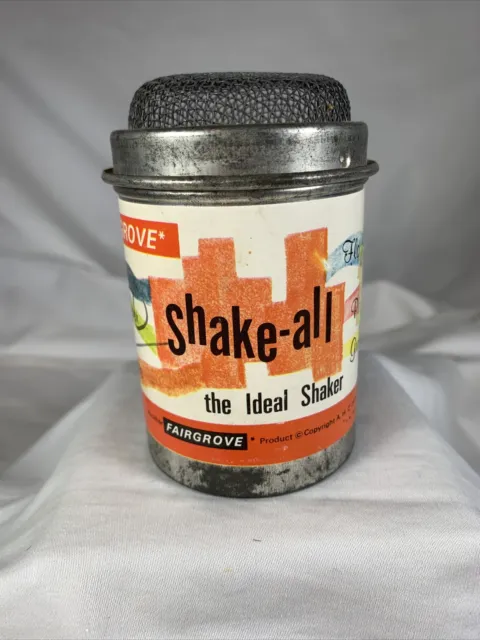 Vintage Fairgrove SHAKE-ALL The Ideal Shaker w/Mesh Top 1978 Spice Can