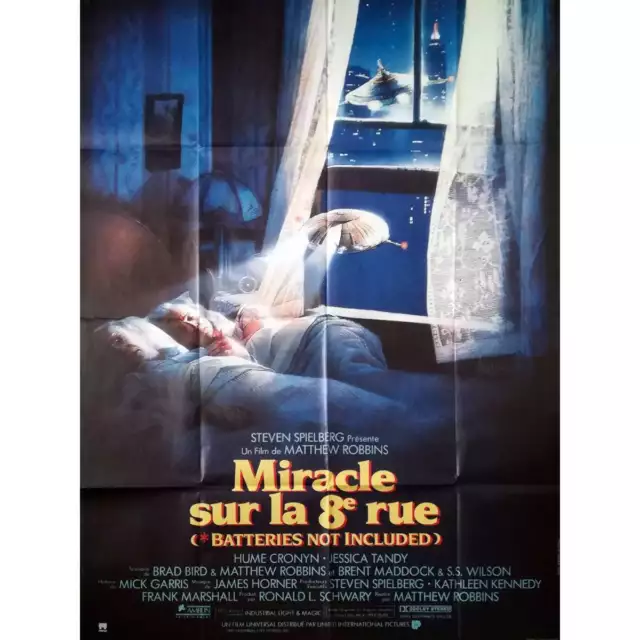 MIRACLE SUR LA 8ÈME RUE Affiche de film  - 120x160 cm. - 1987 - Hume Cronyn, Mat