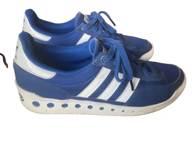 Adidas NEO label Blue & white  trainers UK Size 8