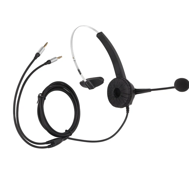 Casque Téléphonique RJ9 Avec Micro Antibruit - Compatible Cisco 7941, 7961, 7821 Et Autres Modèles