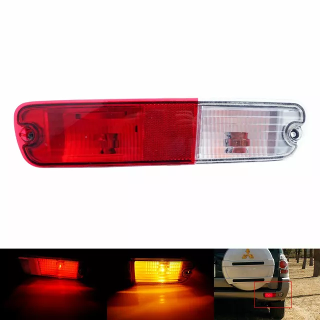 1x Right O/S Rear Fog Bumper Reflector Light For Mitsubishi Pajero Shogun 02-06