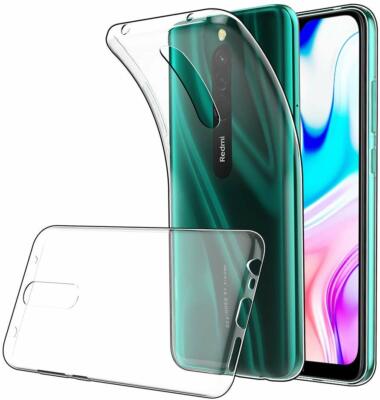 Newtop COVER CUSTODIA PER XIAOMI REDMI NOTE 8 PRO TRASPARENTE TPU MORBIDA ULTRASLIM 