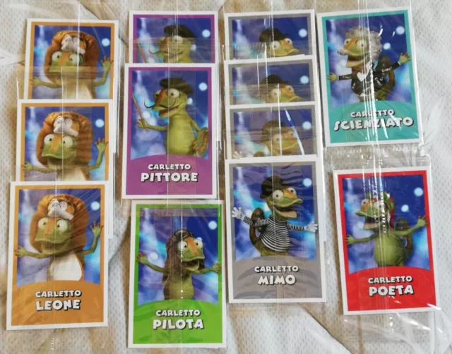 12 Carte I Giochi Di Carletto Findus Cards Leone Poeta Mimo Pittore Pilota