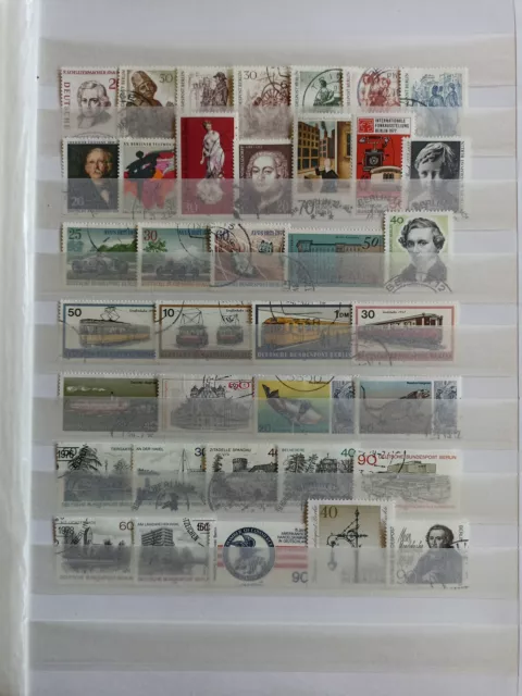 Briefmarken Berlin 1957-79 Nur Rundstempel