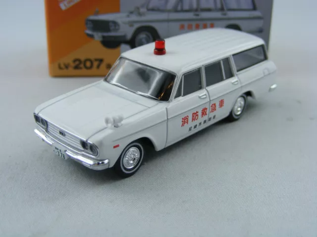 '66 Toyopet Masterline Ambulance, Tomytec Tomica Limited Vintage LV-207a, 1/64