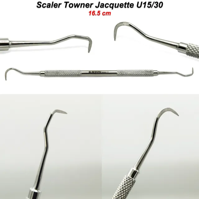 Scaler Towner Jacquette U15/30 Rimozione Tartaro Ablatore Parodontale Dentale CE