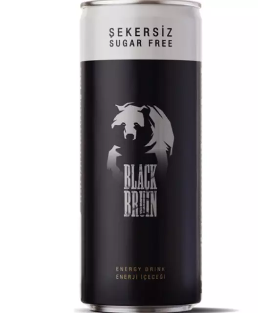 Black Bruin Energy Drink senza zucchero lattina 250 ml 3x