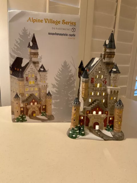 Dept 56 Neuschwanstein Castle 4044781 Alpine Village Retired 2019  PRISTINE!!!!